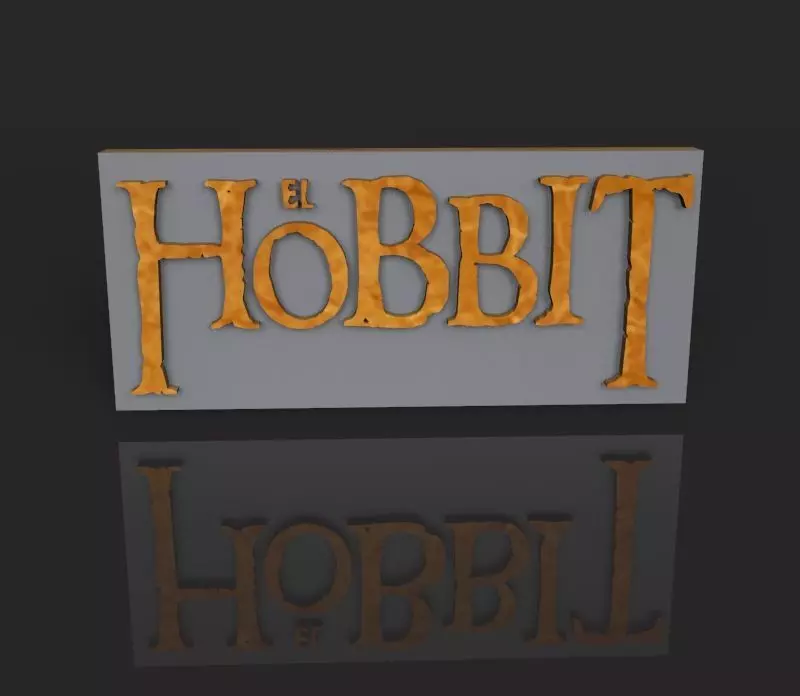 El hobbit logo 3D 3D print model