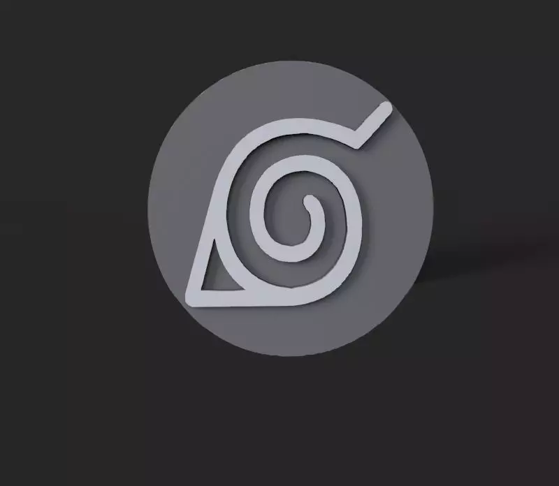 Konoha logo 3D 3D print model