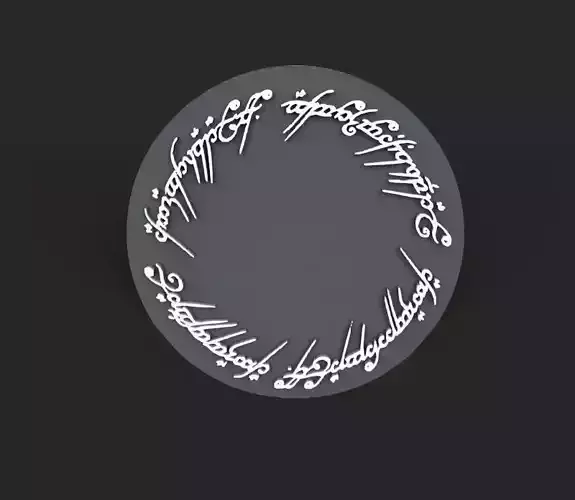 Elvish letters logo 3D