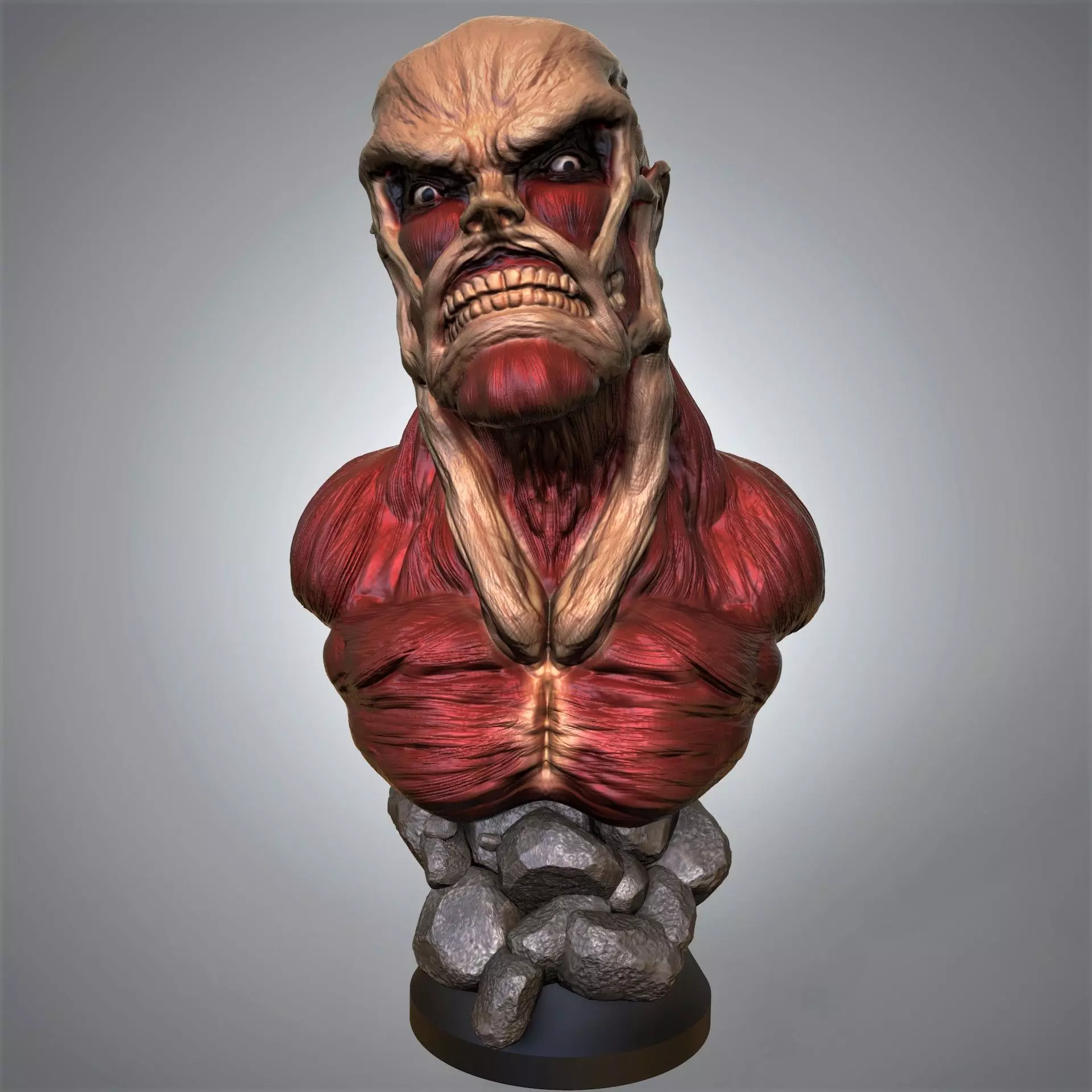 Titan colosal Bust 3D print model_0
