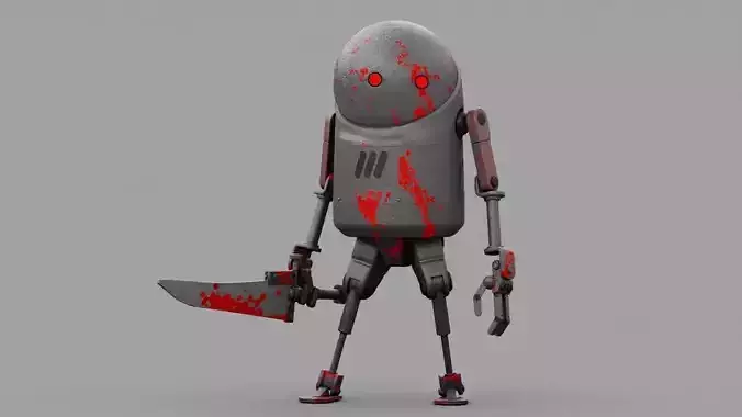 TOON KILLER rigged 3D model TOON KILLER rigged 3D model