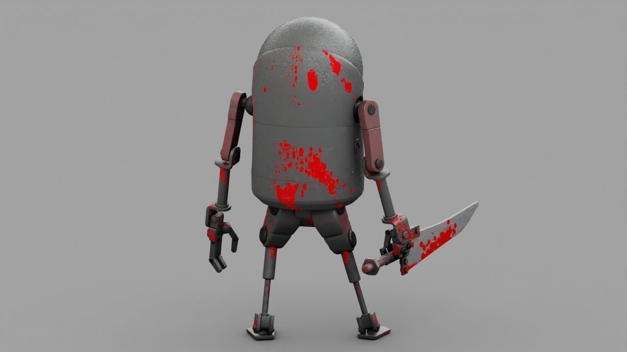 TOON KILLER rigged 3D model_7