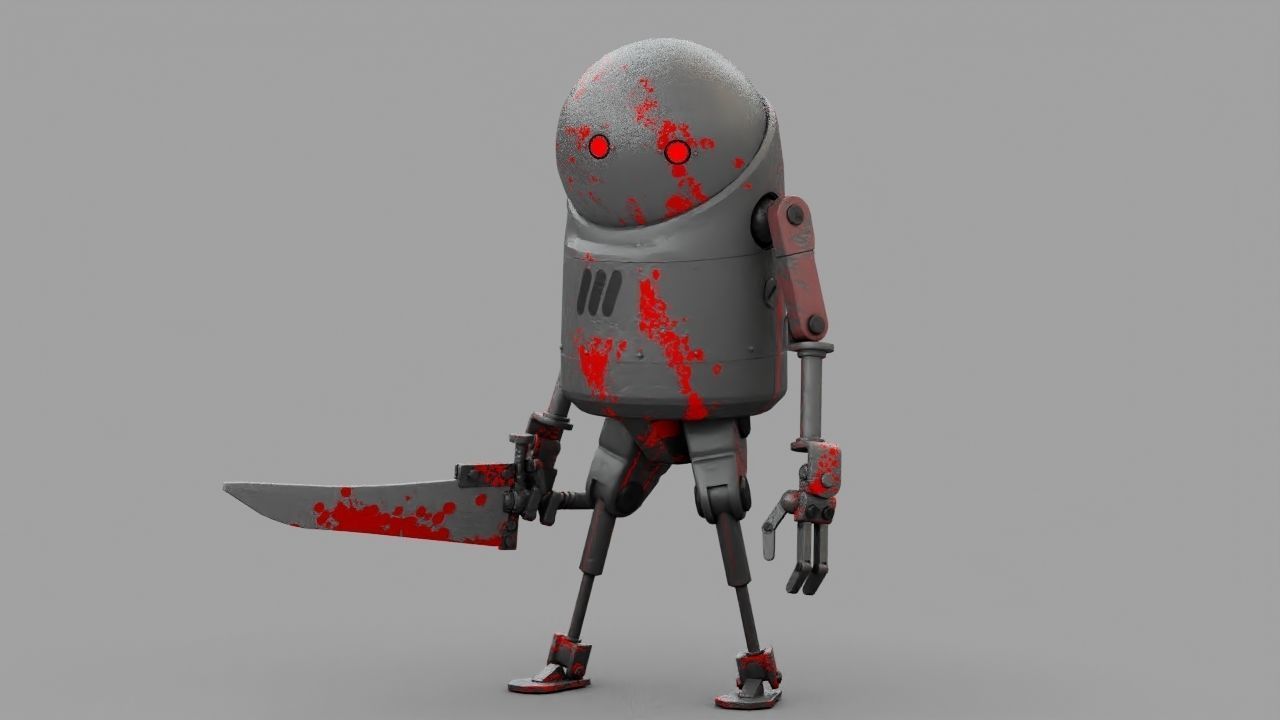 TOON KILLER rigged 3D model_1