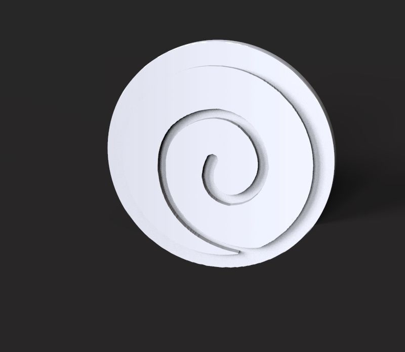 Clan Uzumaki logo 3D 3D print model_2