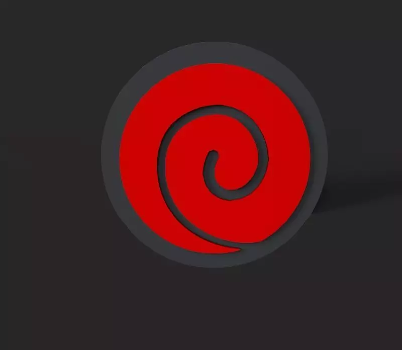 Clan Uzumaki logo 3D 3D print model_0