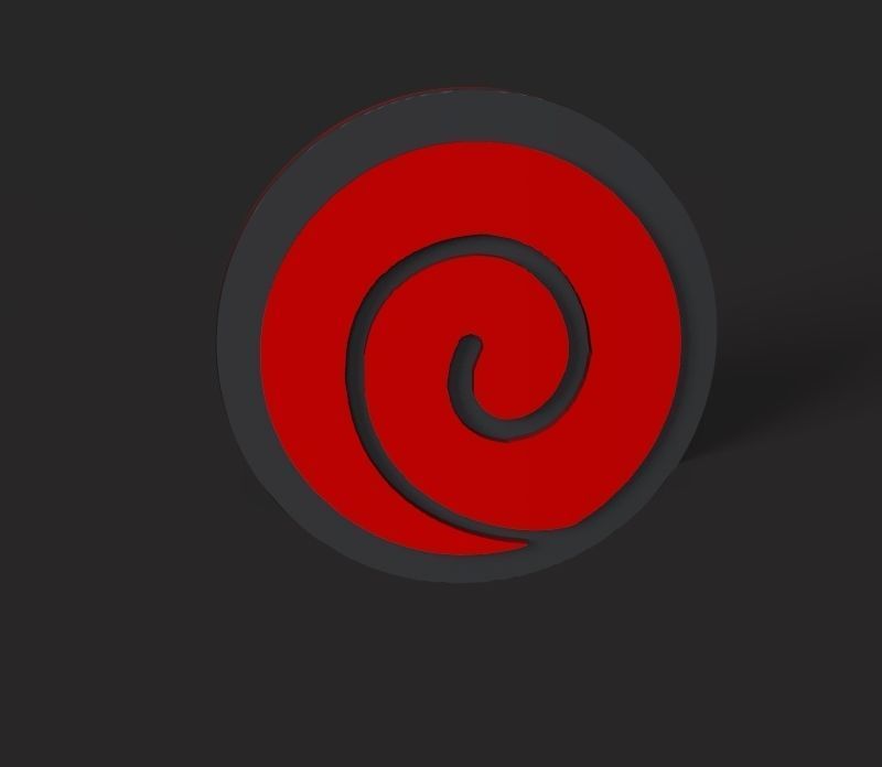Clan Uzumaki logo 3D 3D print model_1