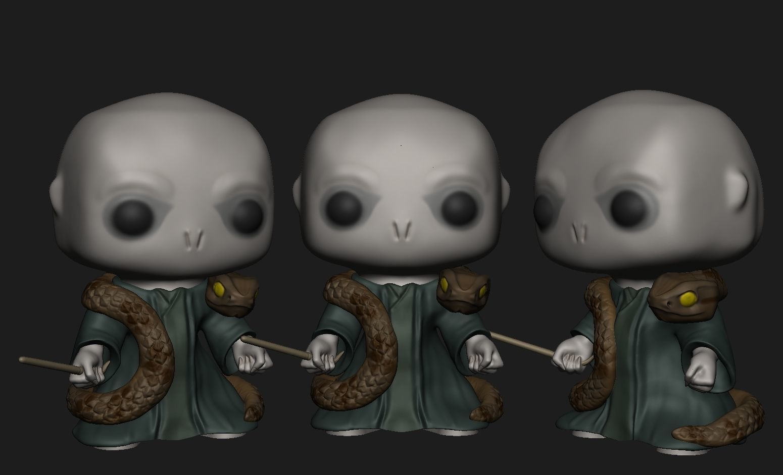 Funko Lord Voldemort 3D print model_1
