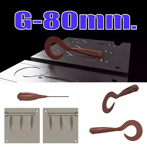 MOLD G-80 mm STL STEP FILE FOR CNC AND 3D PRINT Free 3D print model