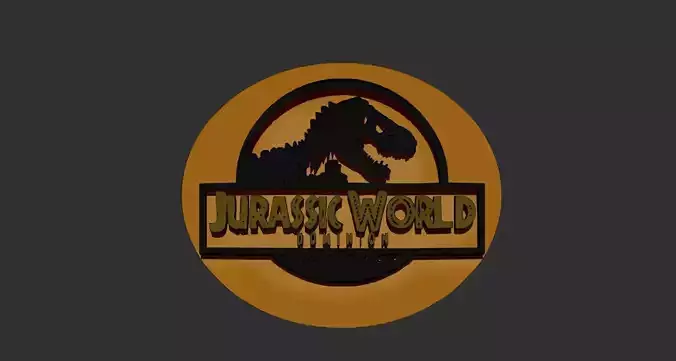 Logo Jurassic World Dominion 3D print model