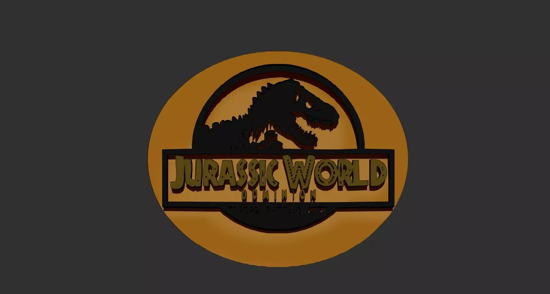 Logo Jurassic World Dominion 3D print model_0
