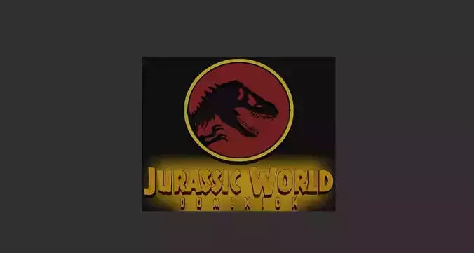 Logo Jurassic World Dominion Version 2 3D print model
