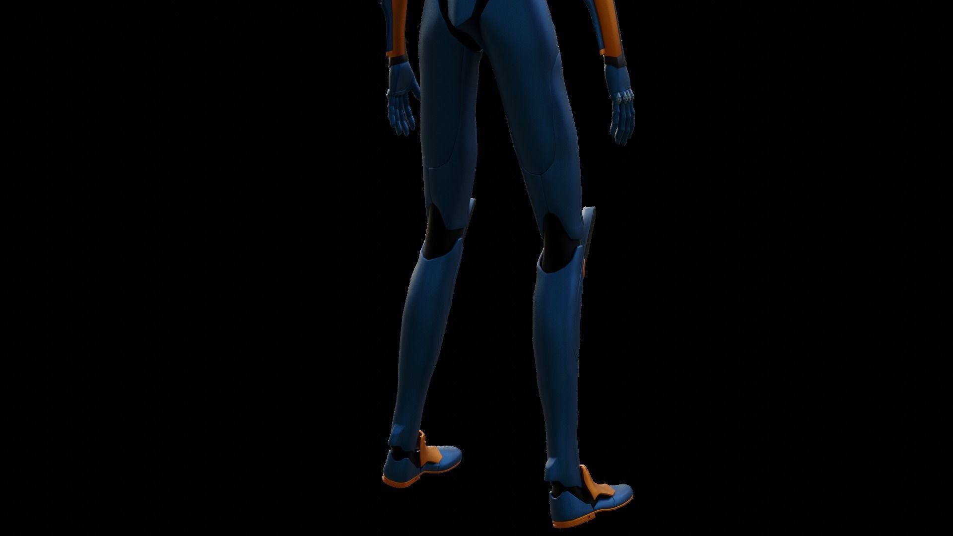 Rigged EVA 06 Unit Neon Genesis Evangelion Low-poly 3D model_32