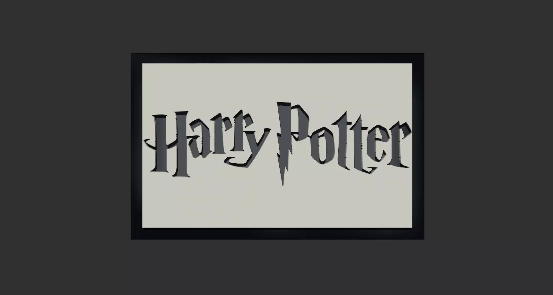 Logo Harry Potter 3D print model
