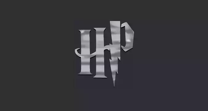 Harry Potter Initials Logo 3D print model