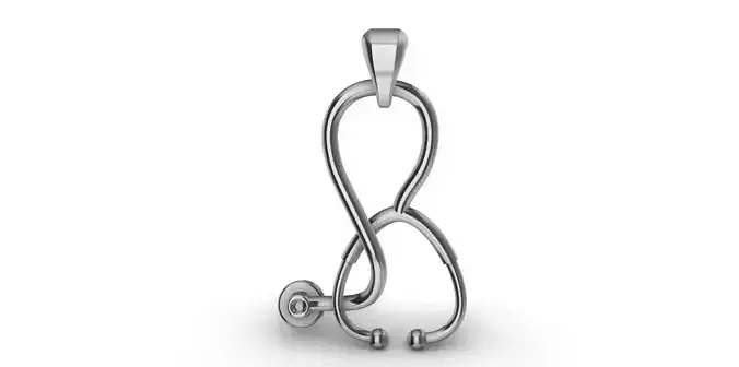Stethoscope Medicine Pendant 3D print model