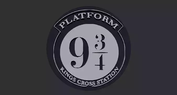 Logo Plataforma 9 34 Platform 3D print model