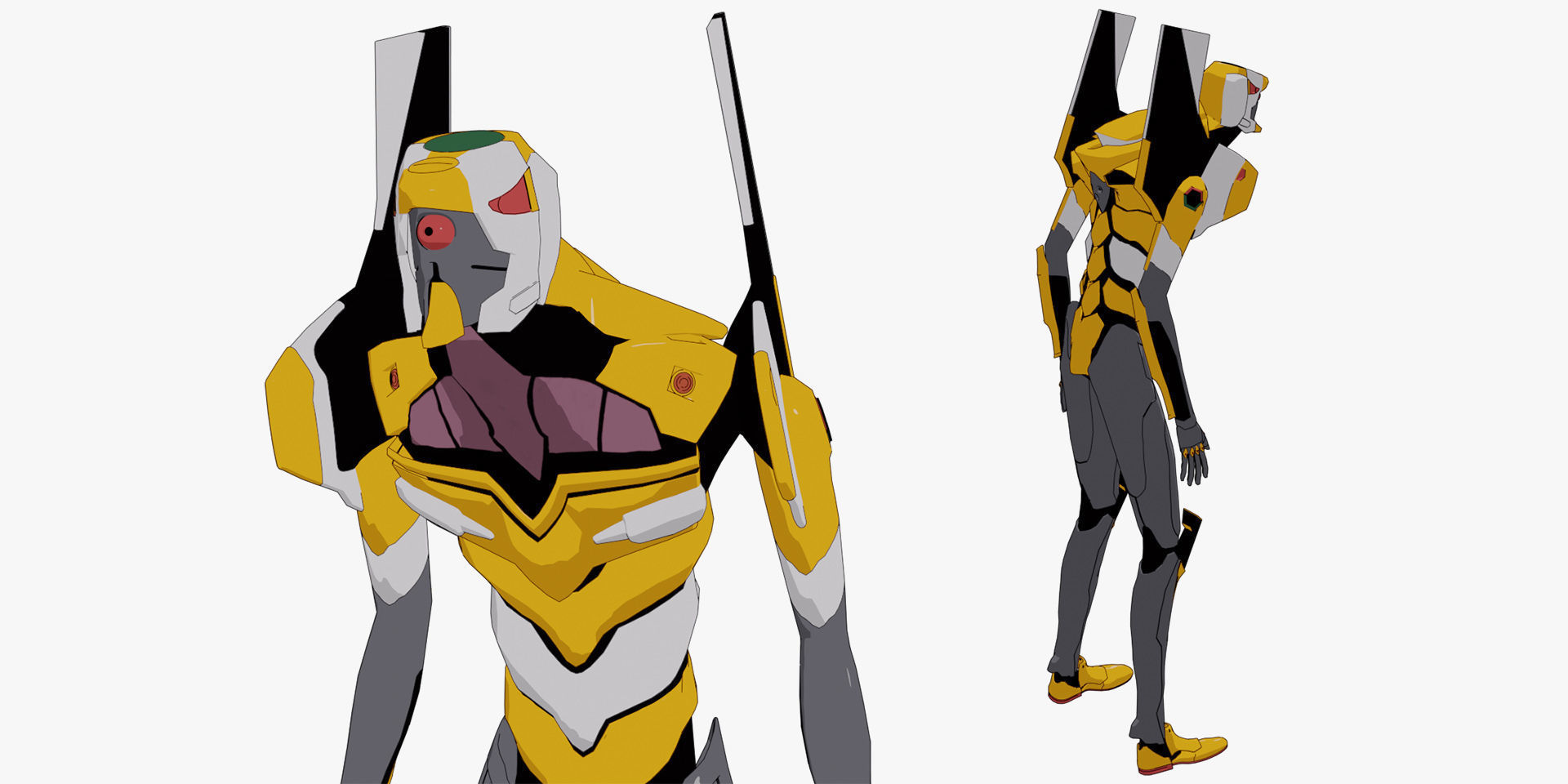 Rigged Units Eva Full Pack Neon Genesis Evangelion 3D Model Collection_51