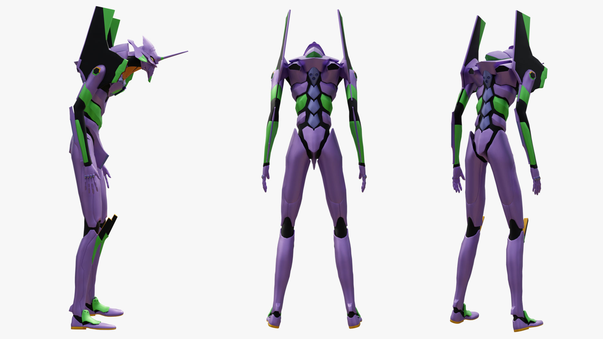 Rigged Units Eva Full Pack Neon Genesis Evangelion 3D Model Collection_11