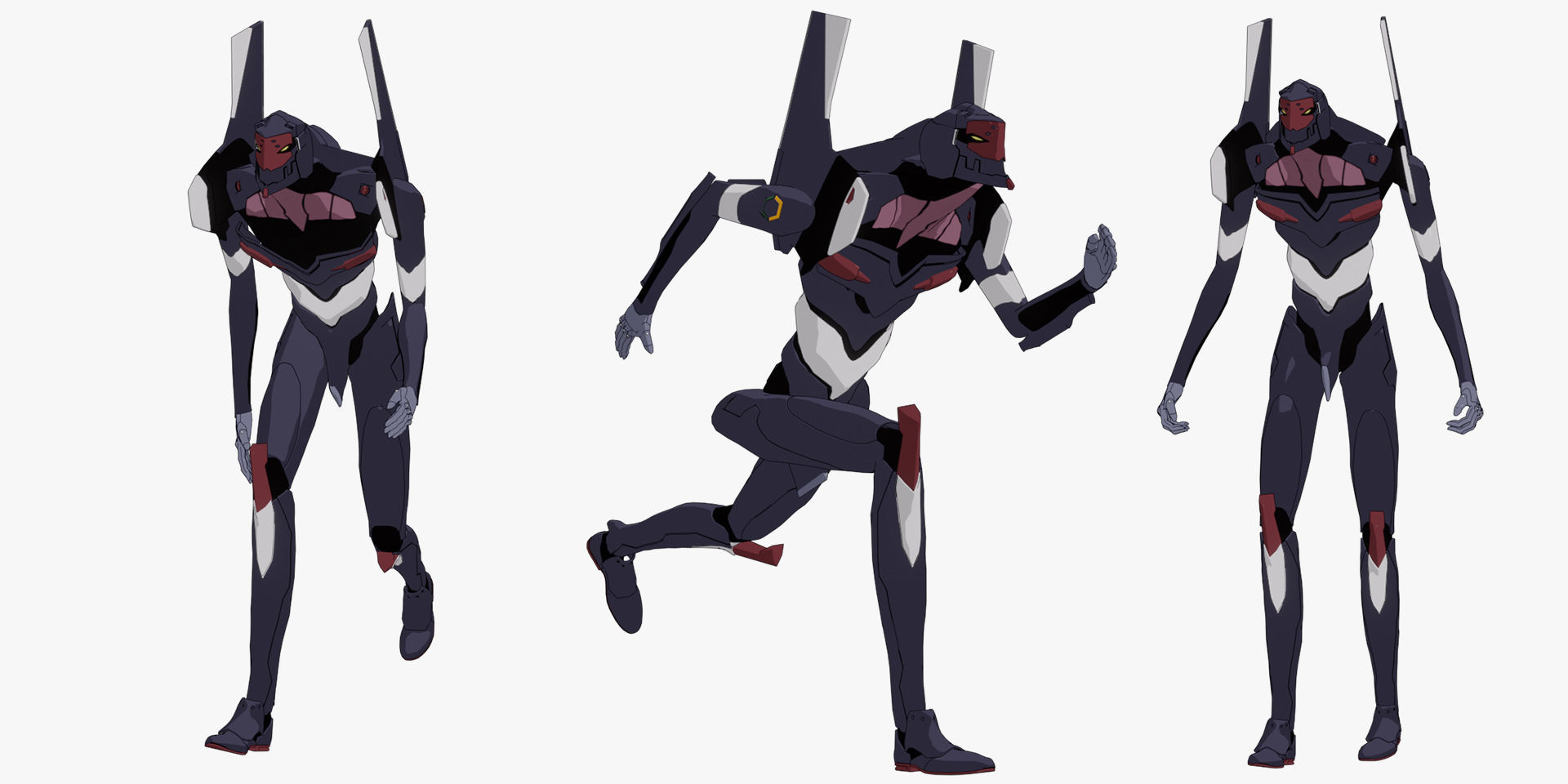 Rigged Units Eva Full Pack Neon Genesis Evangelion 3D Model Collection_37