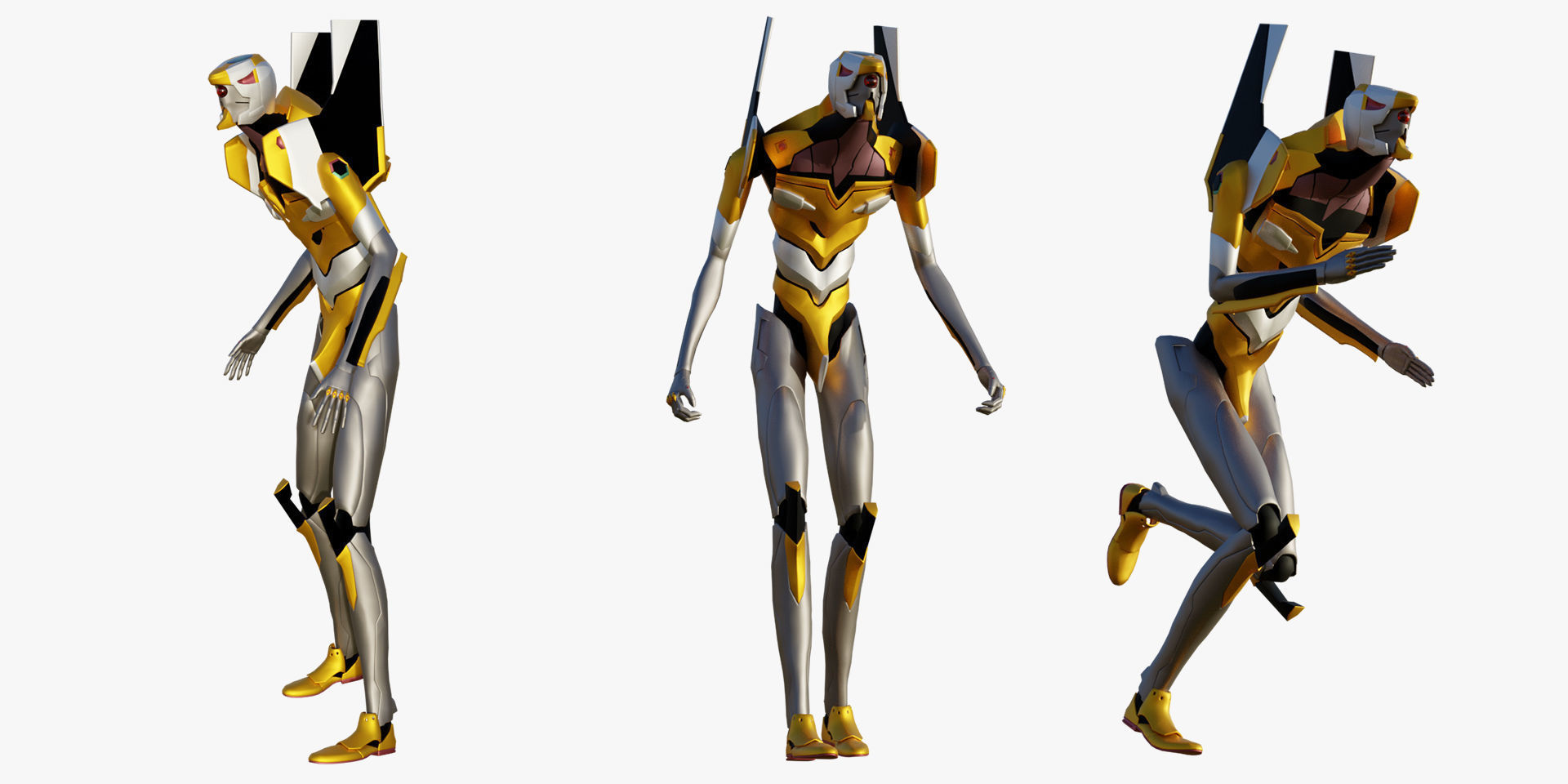 Rigged Units Eva Full Pack Neon Genesis Evangelion 3D Model Collection_46