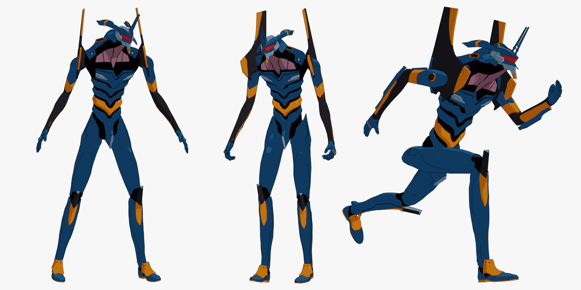 Rigged Units Eva Full Pack Neon Genesis Evangelion 3D Model Collection_27