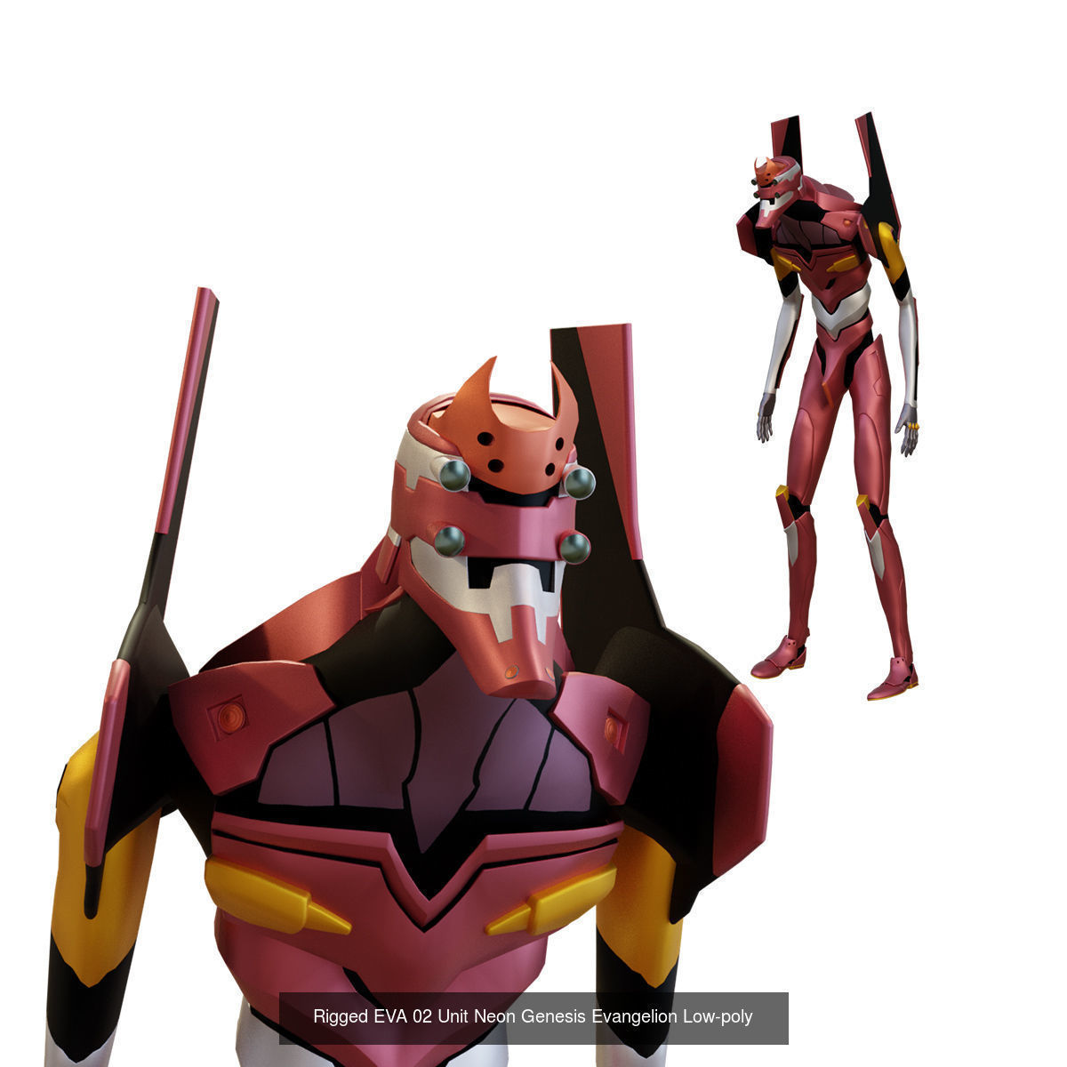 Rigged Units Eva Full Pack Neon Genesis Evangelion 3D Model Collection_15