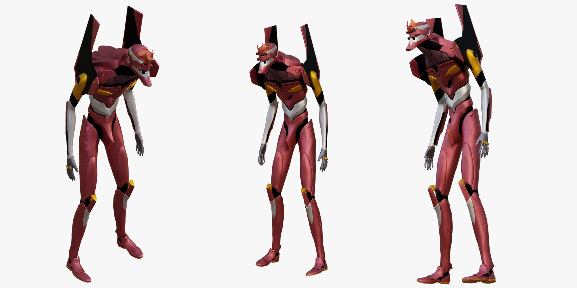Rigged Units Eva Full Pack Neon Genesis Evangelion 3D Model Collection_18