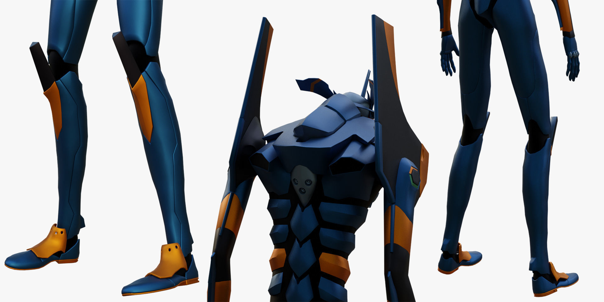 Rigged Units Eva Full Pack Neon Genesis Evangelion 3D Model Collection_33