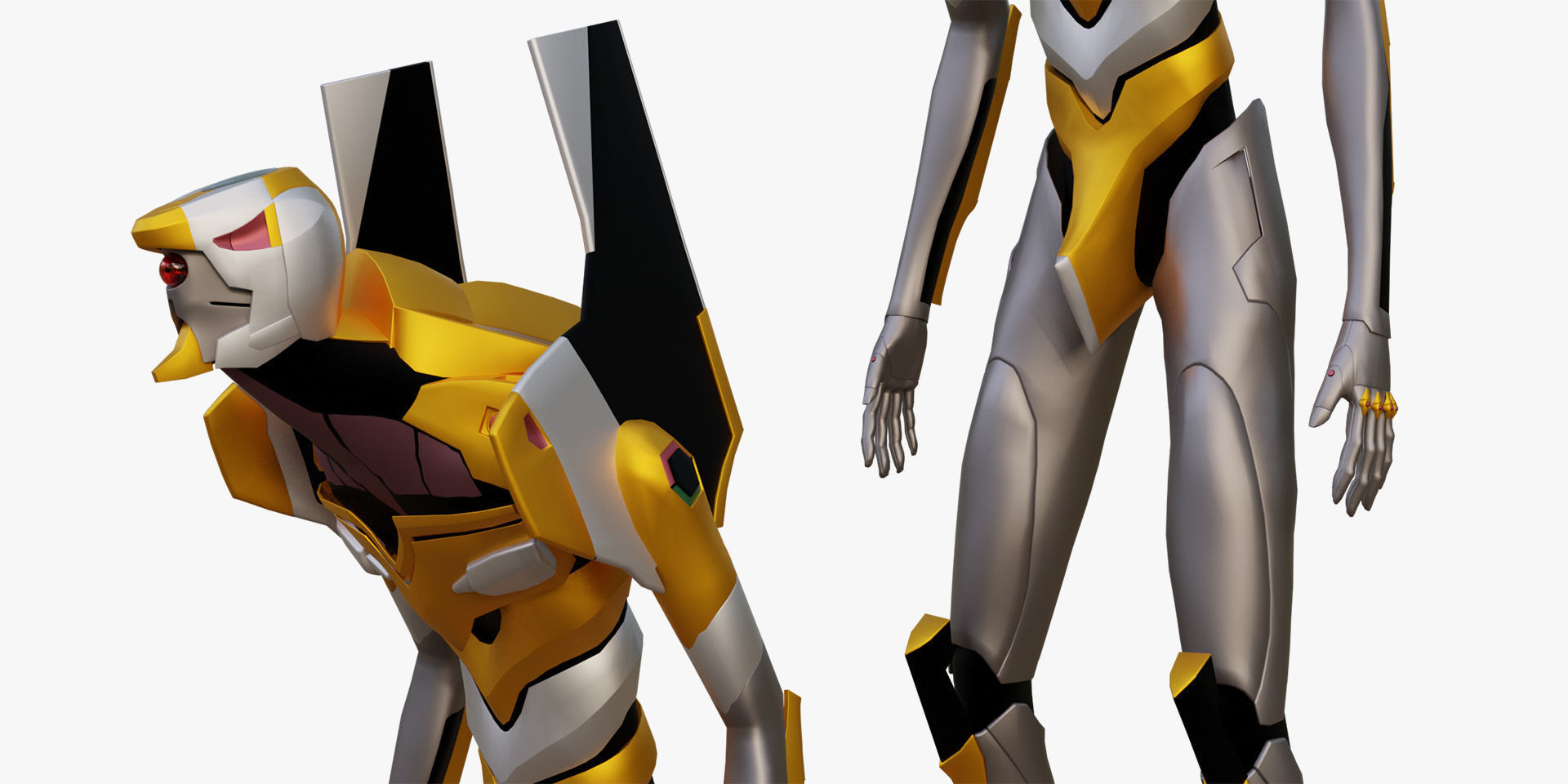 Rigged Units Eva Full Pack Neon Genesis Evangelion 3D Model Collection_50