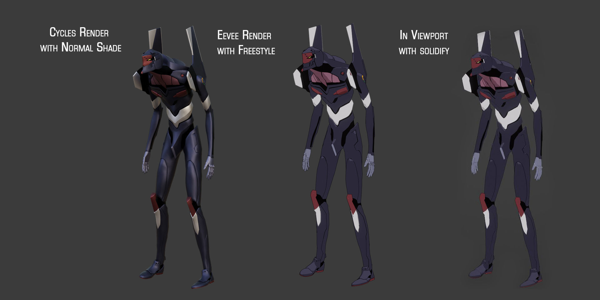 Rigged Units Eva Full Pack Neon Genesis Evangelion 3D Model Collection_3