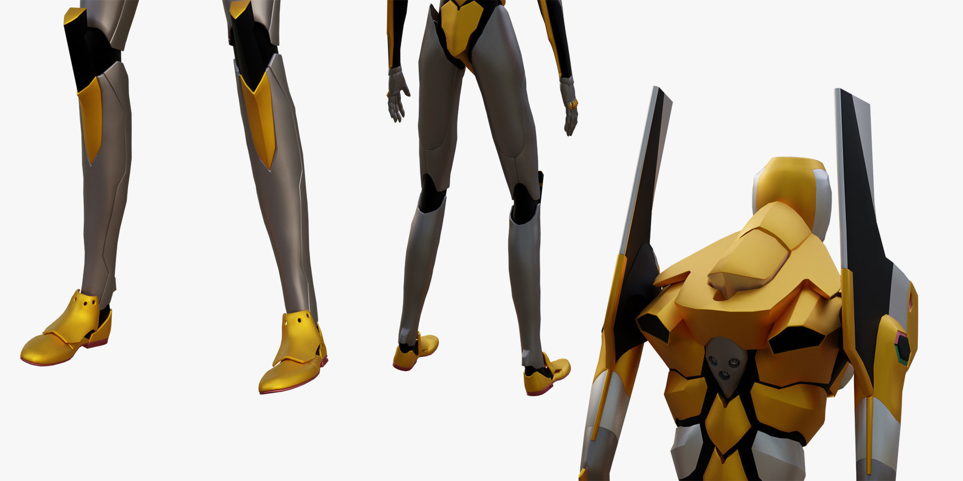 Rigged Units Eva Full Pack Neon Genesis Evangelion 3D Model Collection_54