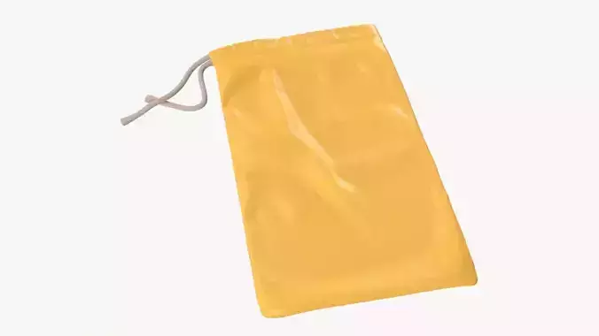 Soft bag empty mockup 3D model