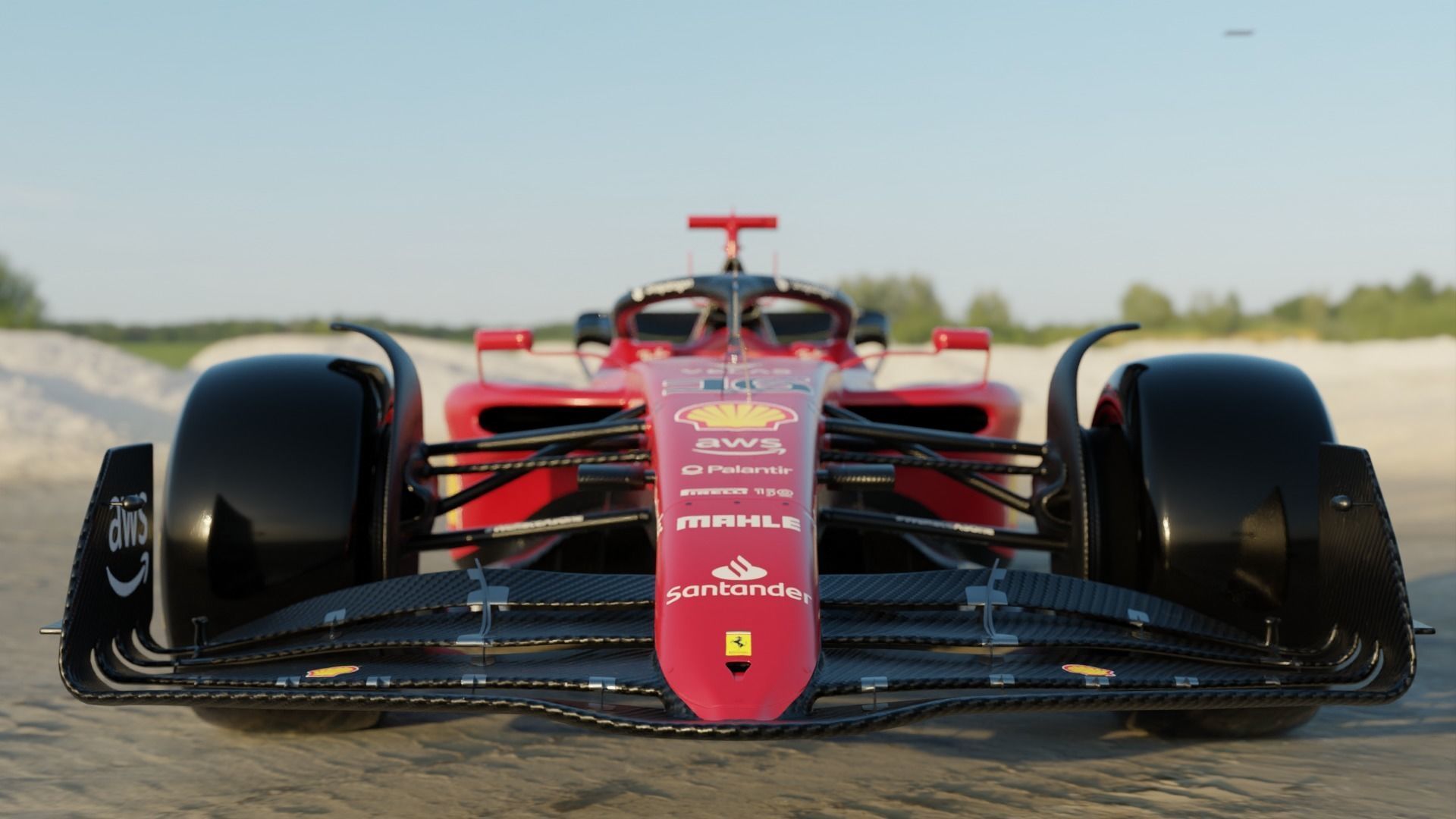 Ferrari F1 75 2022 Charles Leclerc Rigged 3D model_3