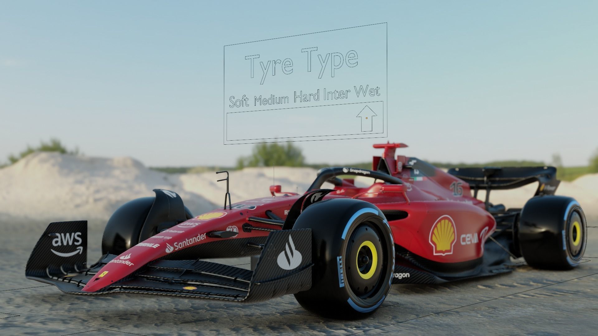 Ferrari F1 75 2022 Charles Leclerc Rigged 3D model_10