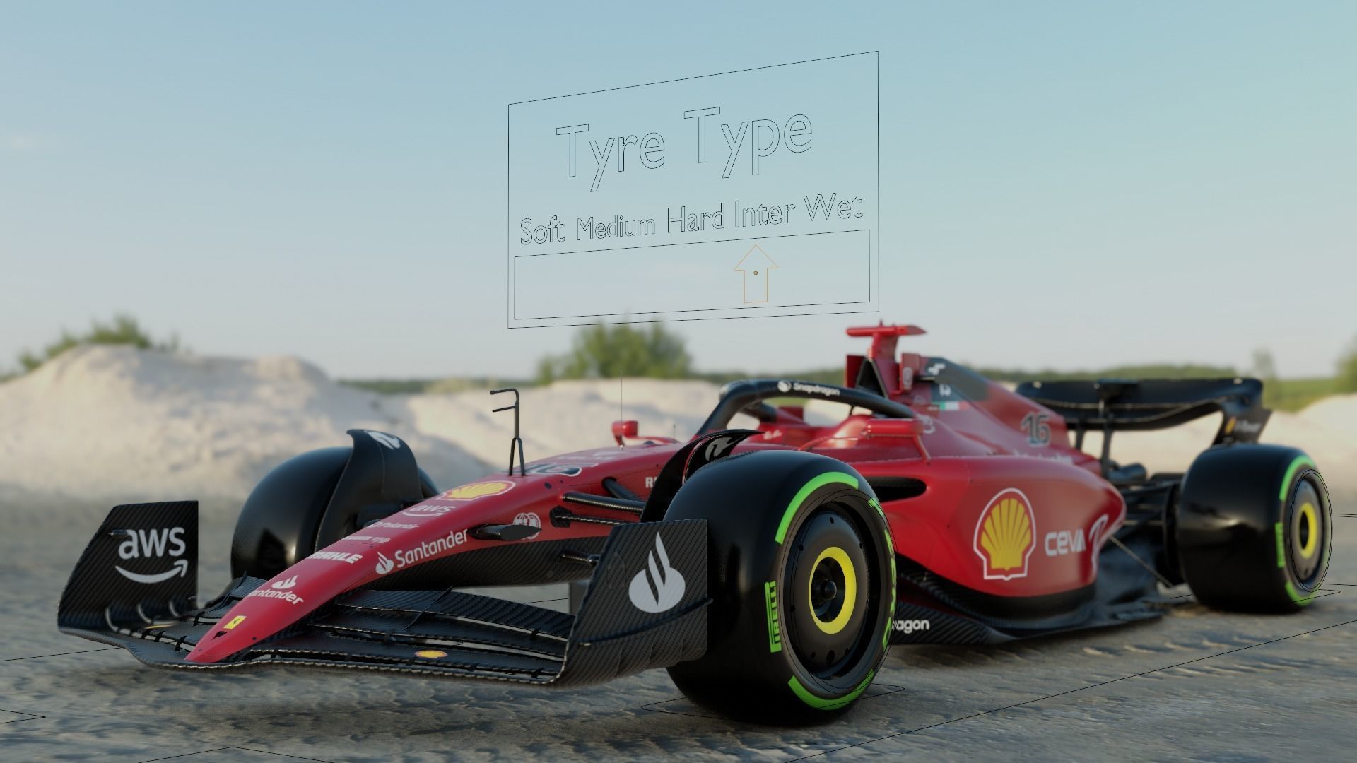 Ferrari F1 75 2022 Charles Leclerc Rigged 3D model_9