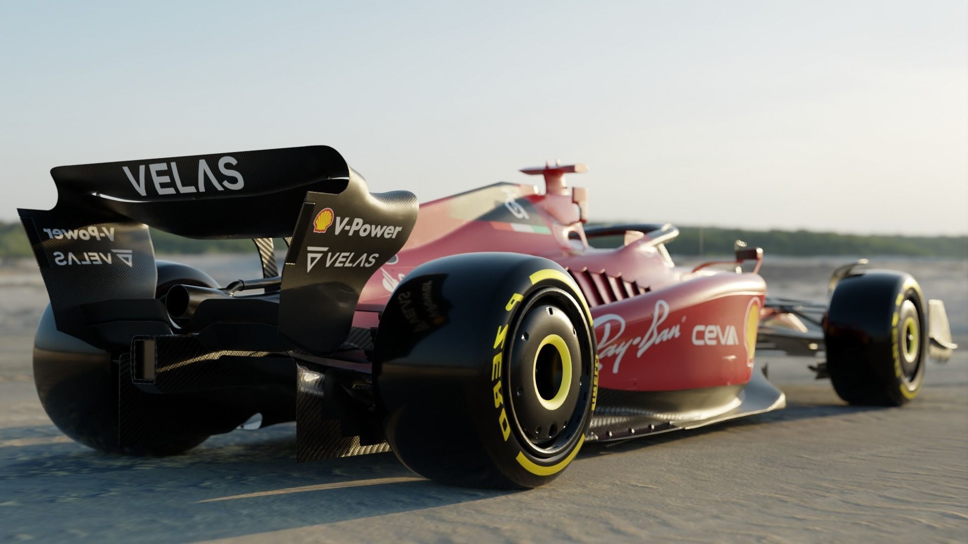 Ferrari F1 75 2022 Charles Leclerc Rigged 3D model_5