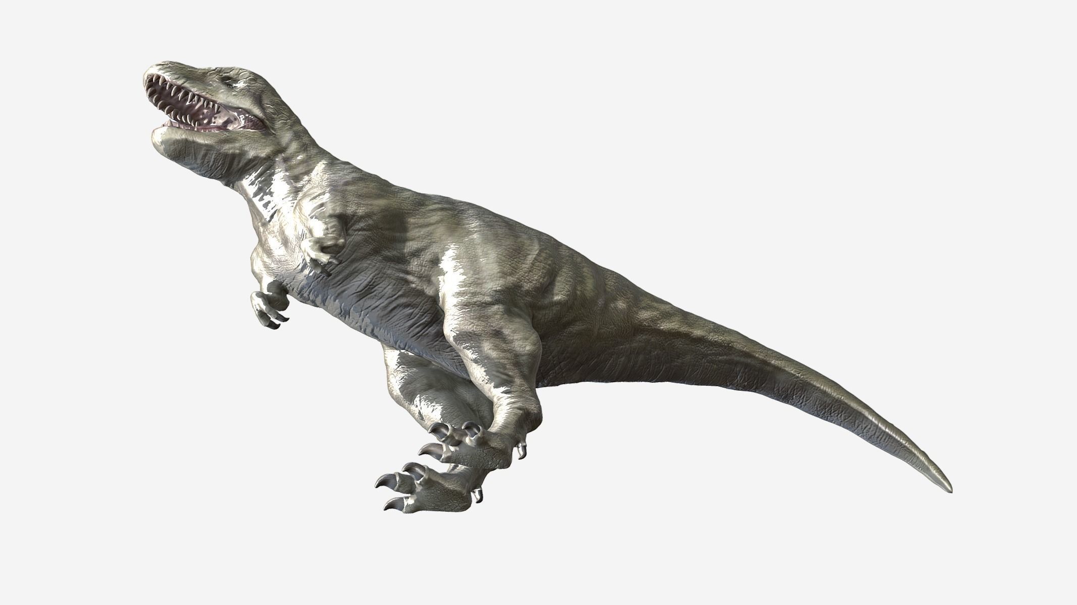  Tyrannosaurus 02 Low Poly PBR Realistic Low-poly 3D model_8