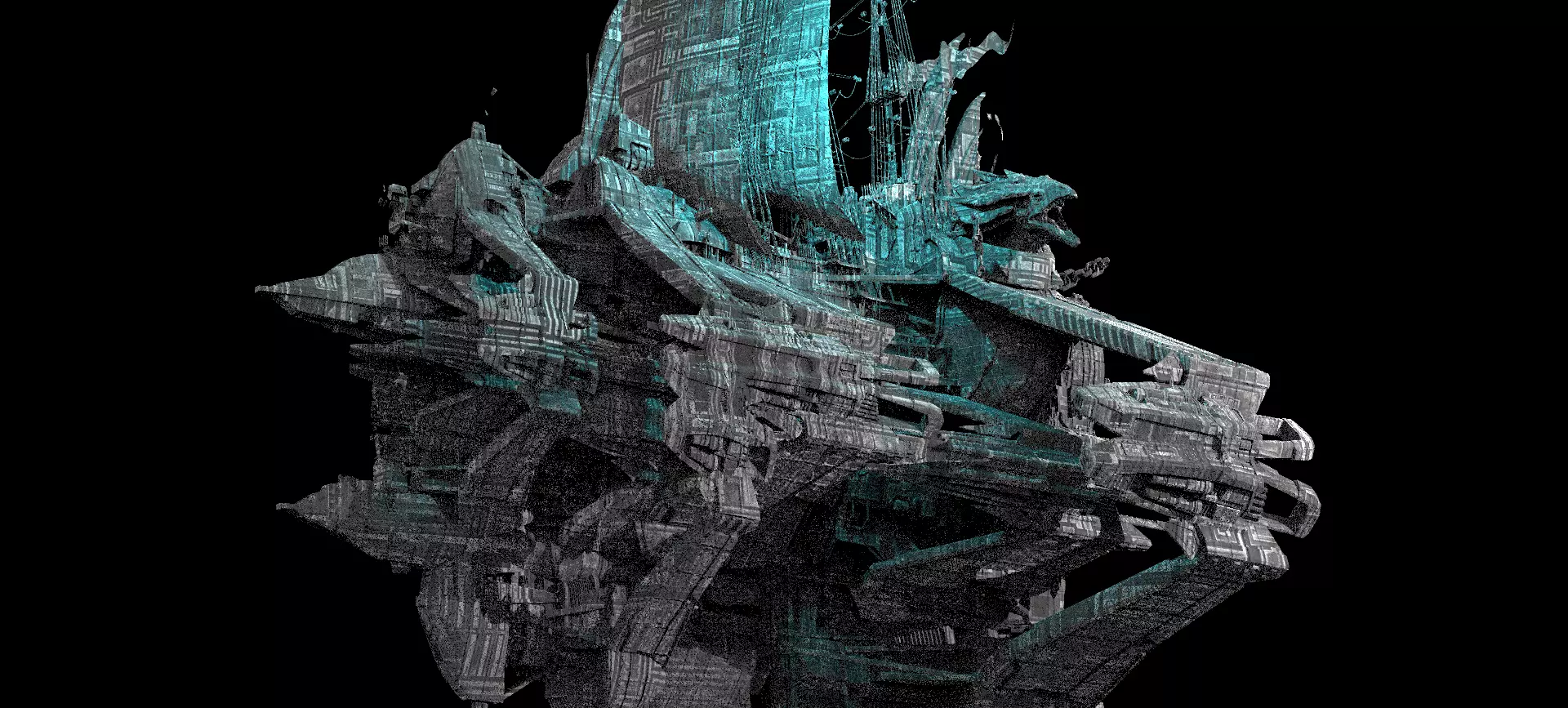 Dark Dreadnaught raider 3 3D model_0