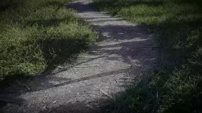 Hiking Trail - Tileable and Curvable Low-poly 3D model