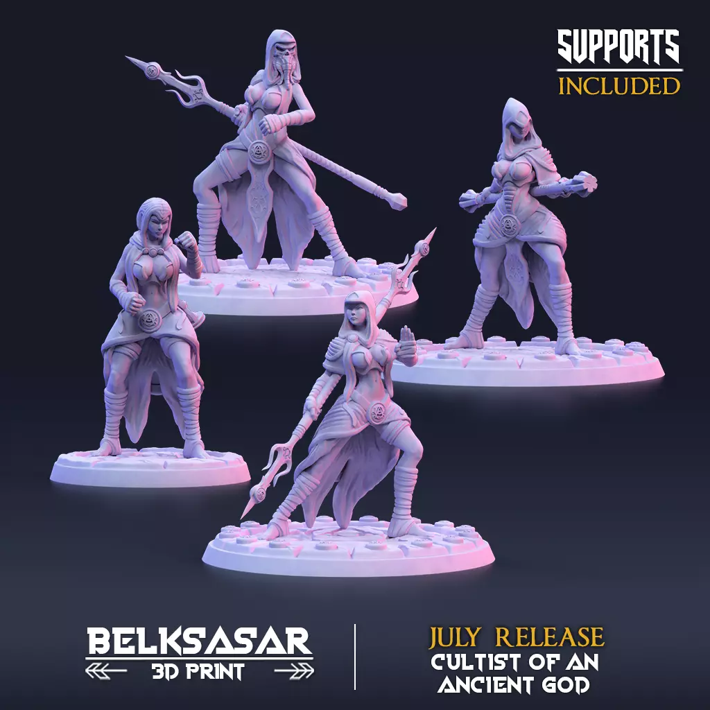Ancient god Zealots - Set x 4 3D print model_0