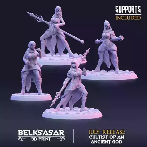 Ancient god Zealots - Set x 4 3D print model