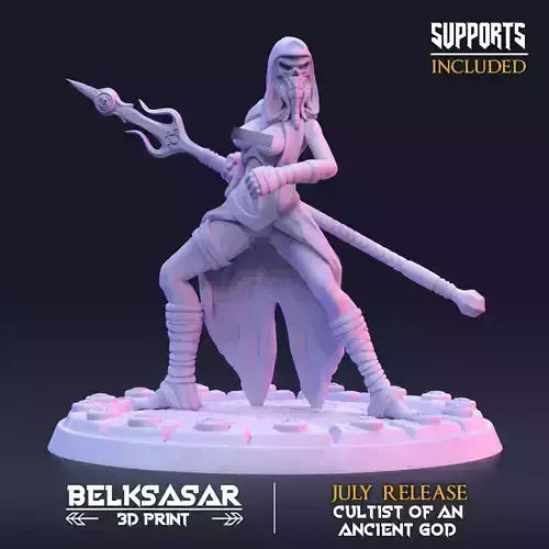  Ancient god Zealots Nude - C 3D print model