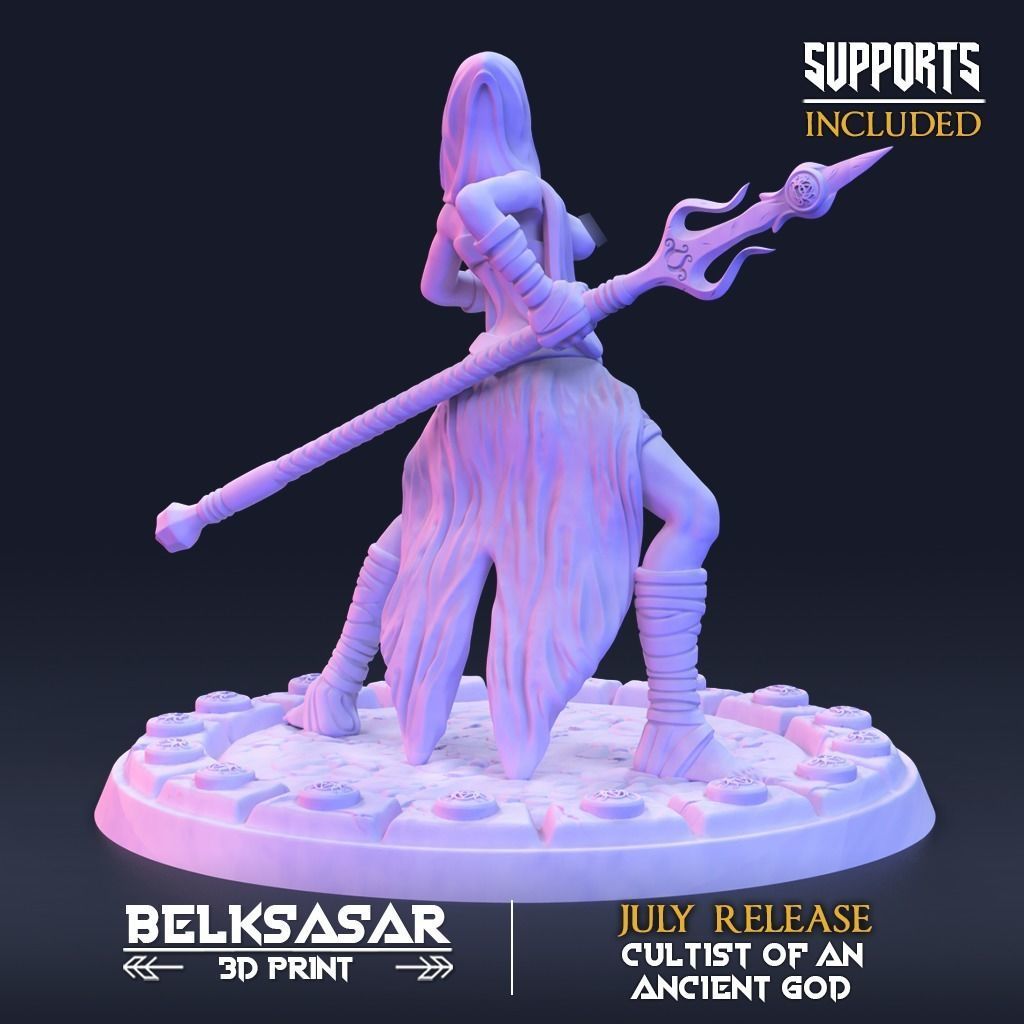 Ancient god Zealots Nude - C 3D print model_2