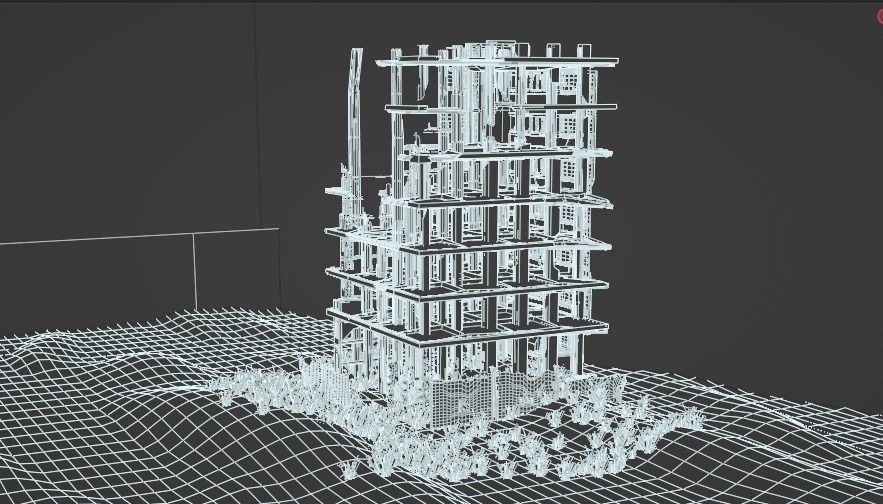Abandoned Building  3D model_10