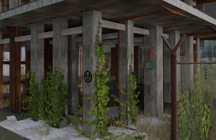 Abandoned Building  3D model_7