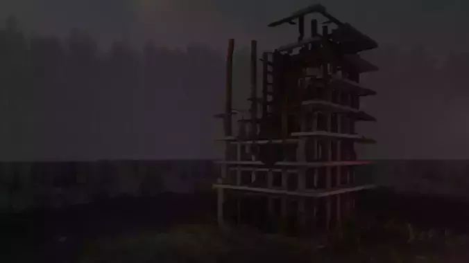 Abandoned Building  3D model