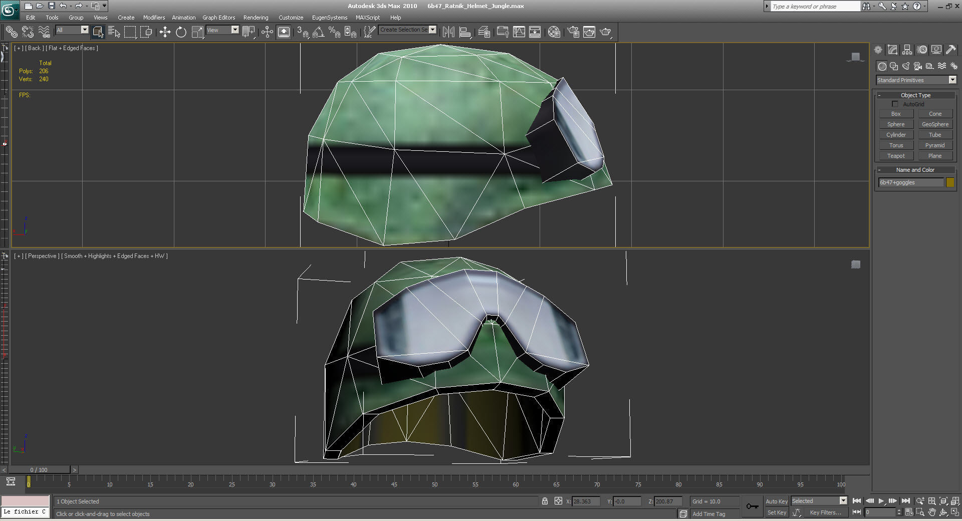 6b47-Ratnik-Helmet-Jungle helmet and goggles Low-poly 3D model_1