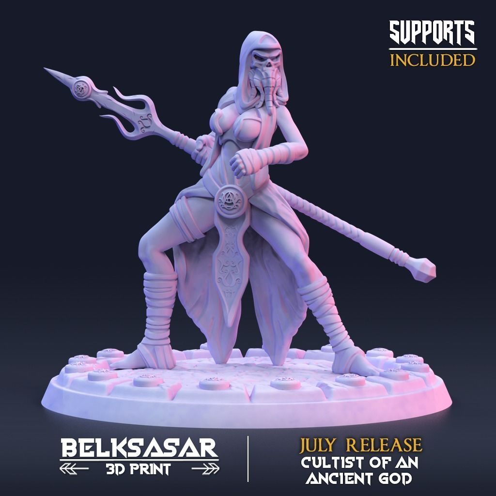 Ancient god Zealots Nude and Clothed - C 3D print model_2