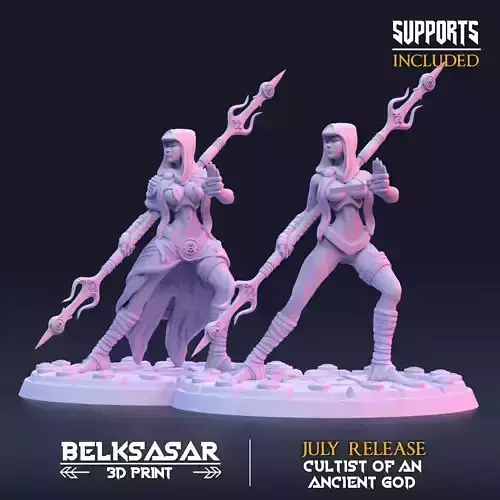 Ancient god Zealots Nude and Clothed - D 3D print model