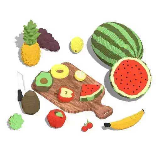 Voxel Fruits 17 Items